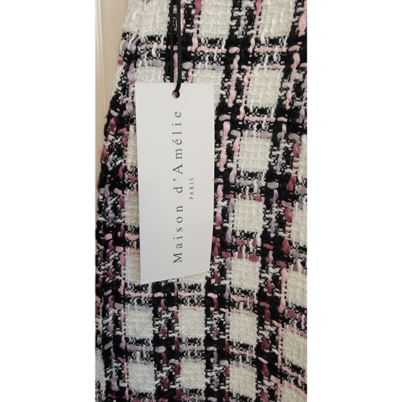 NWT Maison d' Amelie Paris Plaid Skirt - Picture 3 of 6